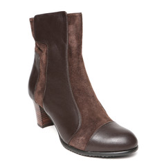 Women's demi-season shoes leather isolated on white background