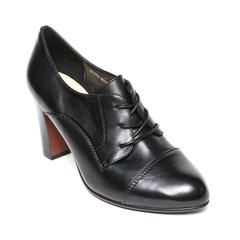 Women's demi-season shoes leather isolated on white background