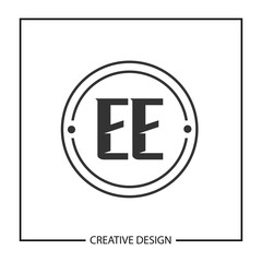 Fototapeta premium Initial Letter EE Logo Template Design Vector Illustration