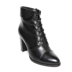 Women's demi-season shoes leather isolated on white background