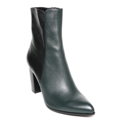 Women's demi-season shoes leather isolated on white background