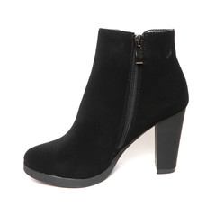 Women's demi-season shoes leather isolated on white background