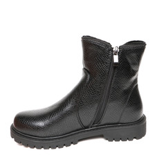 Women's demi-season shoes leather isolated on white background