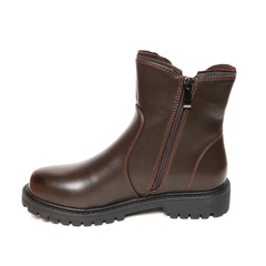 Women's demi-season shoes leather isolated on white background