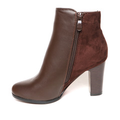 Women's demi-season shoes leather isolated on white background