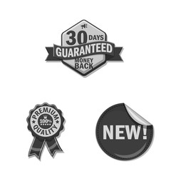 Obraz premium Isolated object of emblem and badge symbol. Set of emblem and sticker vector icon for stock.