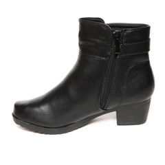 Women's demi-season shoes leather isolated on white background