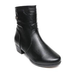 Women's demi-season shoes leather isolated on white background