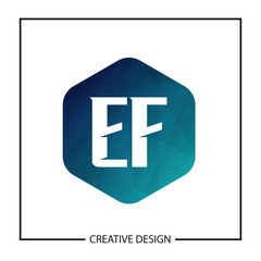 Initial Letter EF Logo Template Design Vector Illustration