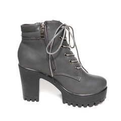 Women's demi-season shoes leather isolated on white background