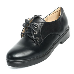 Women's demi-season shoes leather isolated on white background