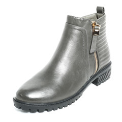 Women's demi-season shoes leather isolated on white background