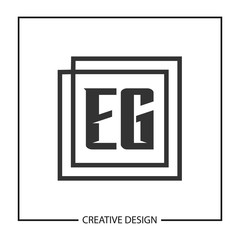 Initial Letter EG Logo Template Design Vector Illustration