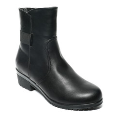 Women's demi-season shoes leather isolated on white background