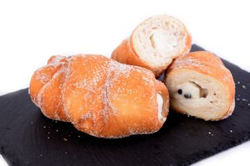 Cartoccio of Palermo stuffed with ricotta cream