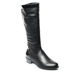 Women's demi-season shoes leather isolated on white background