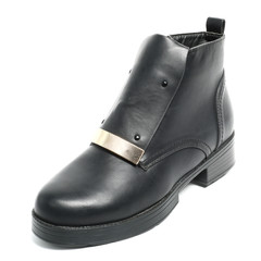 Women's demi-season shoes leather isolated on white background