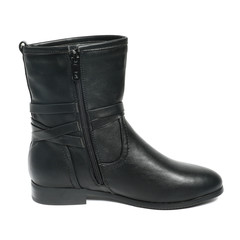 Women's demi-season shoes leather isolated on white background