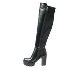 Women's demi-season shoes leather isolated on white background