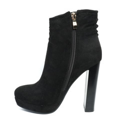 Women's demi-season shoes leather isolated on white background