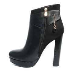 Women's demi-season shoes leather isolated on white background