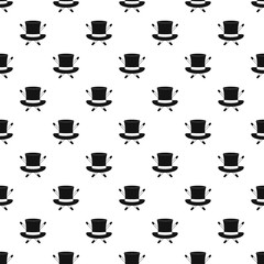 Hat with a stick pattern seamless vector repeat geometric for any web design