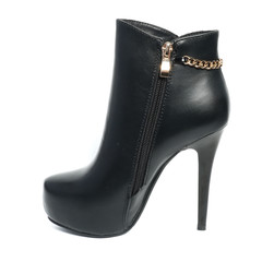 Women's demi-season shoes leather isolated on white background