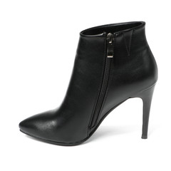 Women's demi-season shoes leather isolated on white background