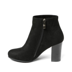 Women's demi-season shoes leather isolated on white background