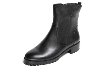 Women's demi-season shoes leather isolated on white background