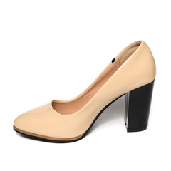 Women's toe and platform shoes isolated on white background