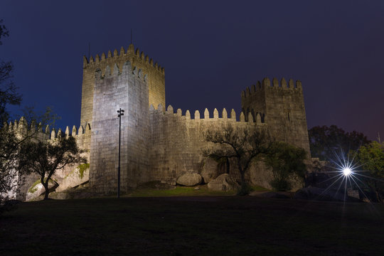 Medieval castle in Guimaraes, Portugal