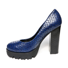 Women's toe and platform shoes isolated on white background