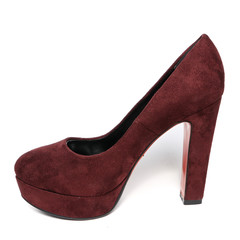 Women's toe and platform shoes isolated on white background