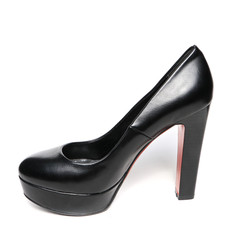 Women's toe and platform shoes isolated on white background