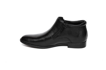 Office leathers man shoes isolated on white