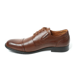 Office leathers man shoes isolated on white