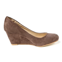 Women's toe and platform shoes isolated on white background