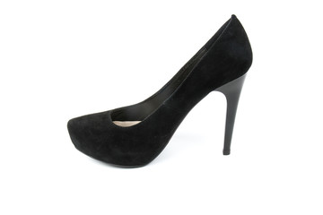 Women's toe and platform shoes isolated on white background