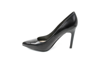 Women's toe and platform shoes isolated on white background