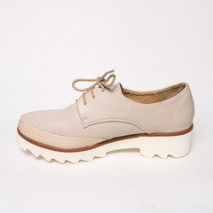 Women's shoes leather isolated on white background