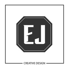 Initial Letter EJ Logo Template Design Vector Illustration