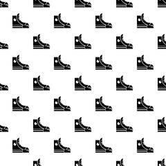 Obraz premium Sneakers hipster shoes pattern vector seamless repeating for any web design