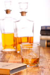 Whiskey and books