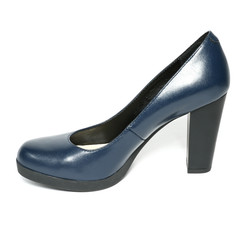 Women's toe and platform shoes isolated on white background