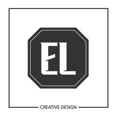 Initial Letter EL Logo Template Design Vector Illustration