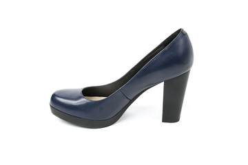 Women's toe and platform shoes isolated on white background