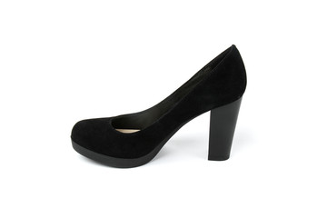 Women's toe and platform shoes isolated on white background