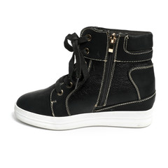 Women's shoes leather isolated on white background