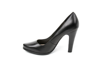 Women's toe and platform shoes isolated on white background